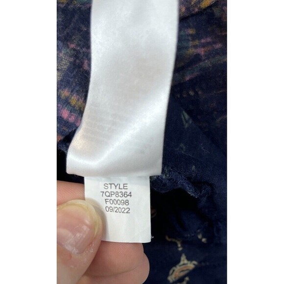 Lucky Brand Tee Womens Plus 1X Persian Carpet Top Scoop S/S Bohemian Lagenlook - Picture 3 of 8